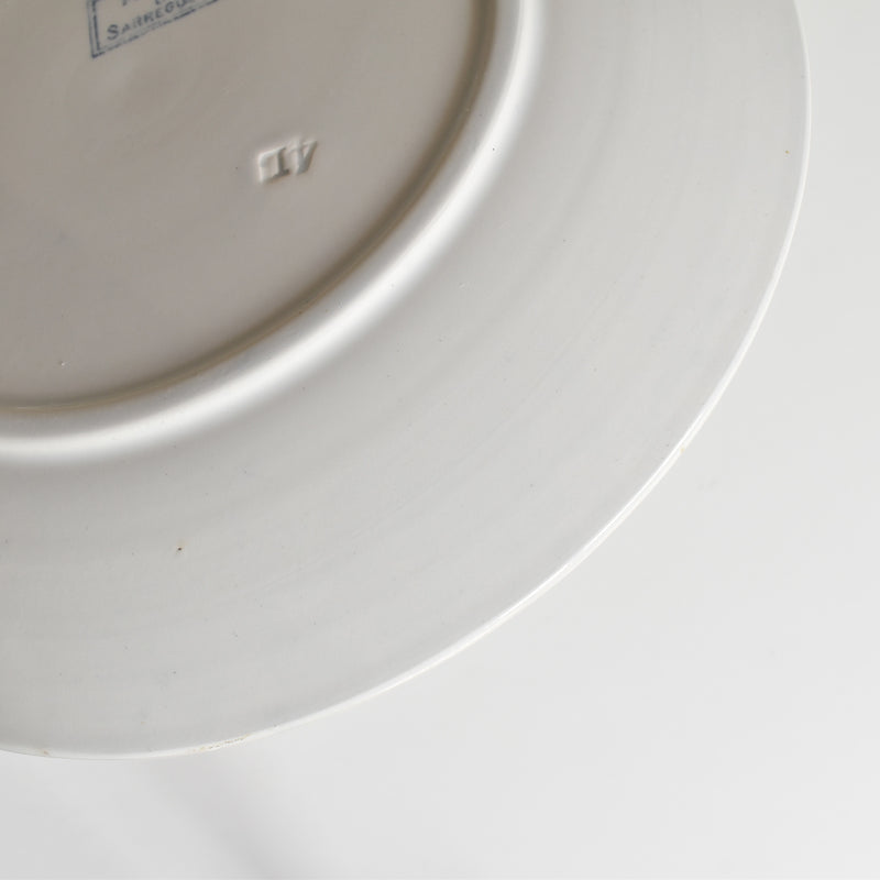 Antique Plate, U&C Sarreguemines, Mozart (C)