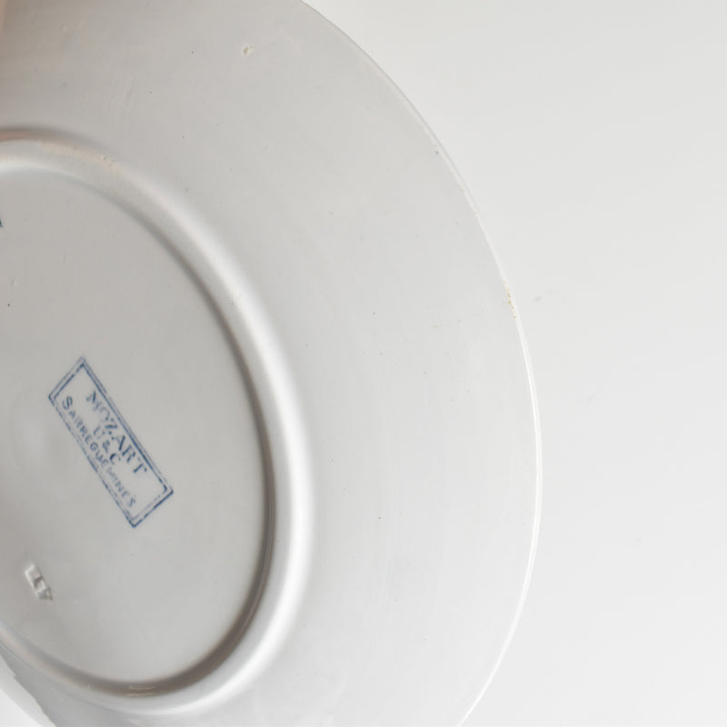 Antique Plate, U&C Sarreguemines, Mozart (C)