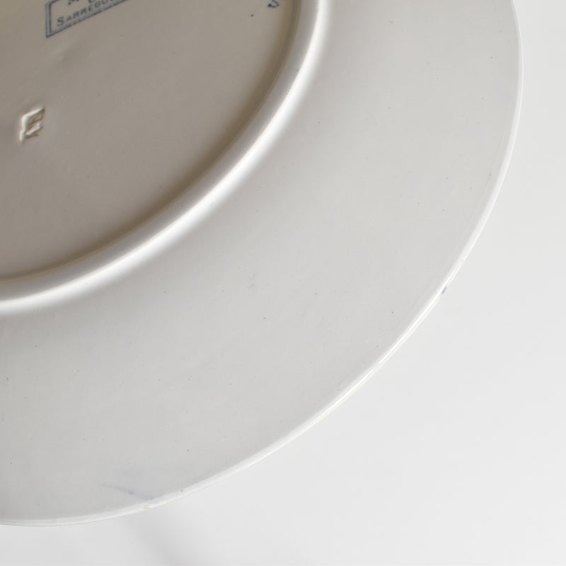 Antique Plate, U&C Sarreguemines, Mozart (D)