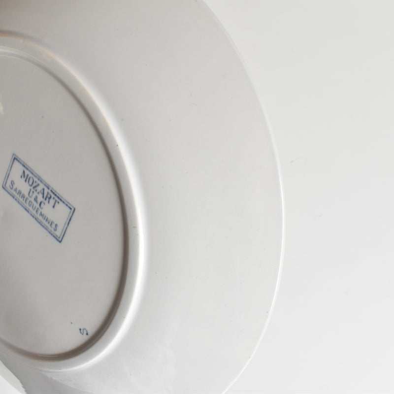 Antique Plate, U&C Sarreguemines, Mozart (D)