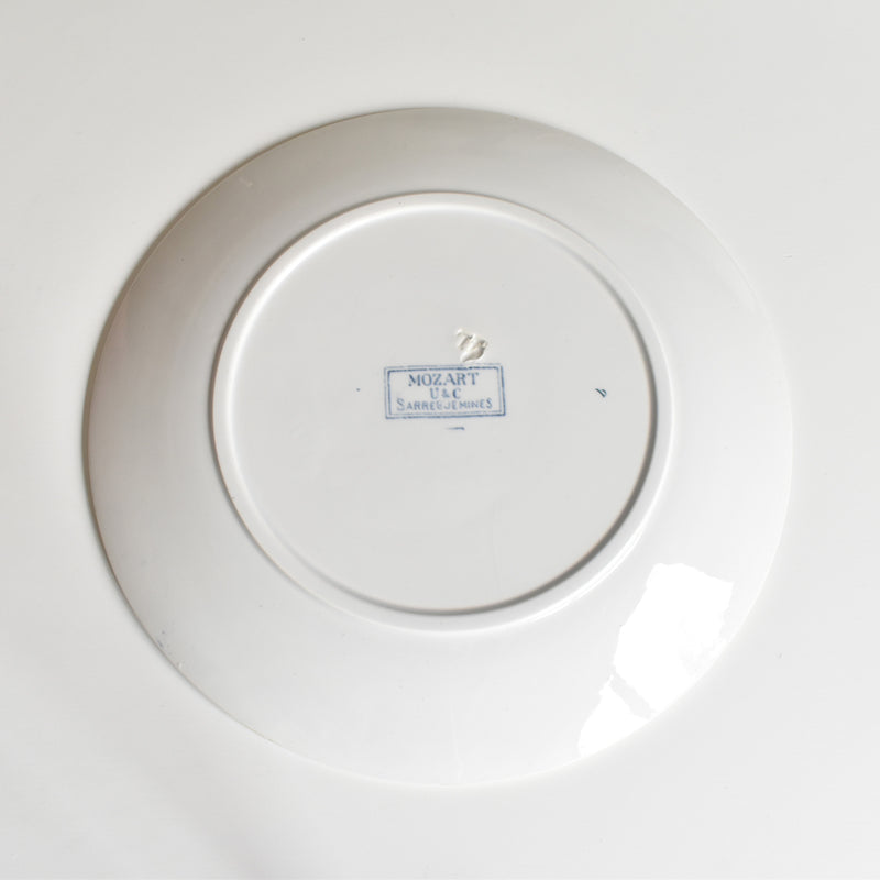 Antique Plate, U&C Sarreguemines, Mozart (Mozart) E
