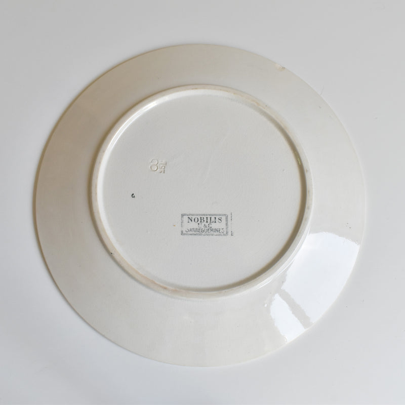 Antique Plate U&C Sarreguemines Nobilis B