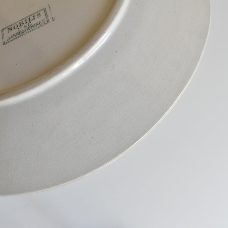 Antique Plate U&C Sarreguemines Nobilis B