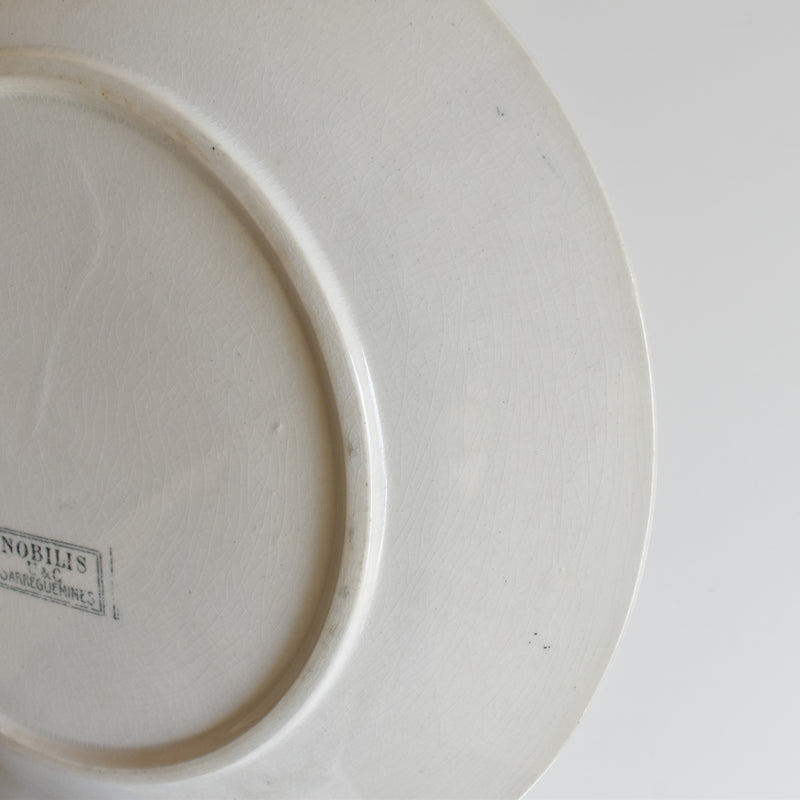 Antique Plate U&C Sarreguemines Nobilis B