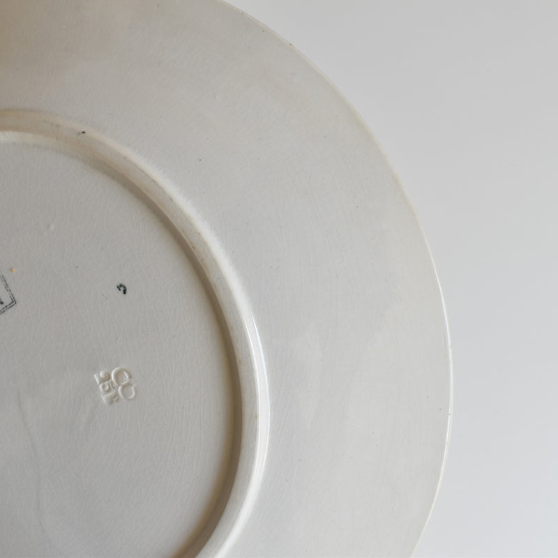 Antique Plate U&C Sarreguemines Nobilis B