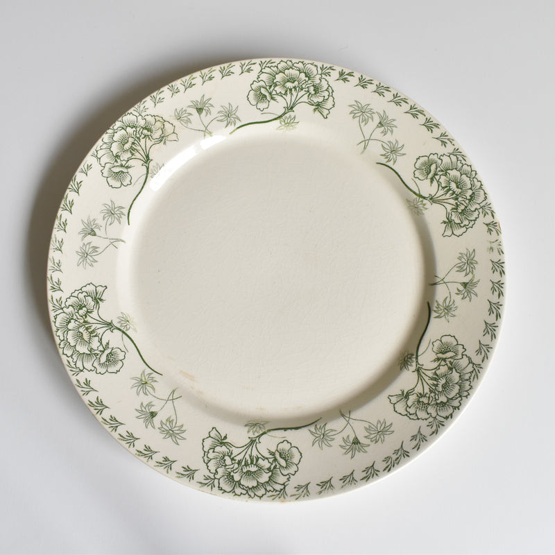 Antique Plate: U&C Sarreguemines Palmyre A