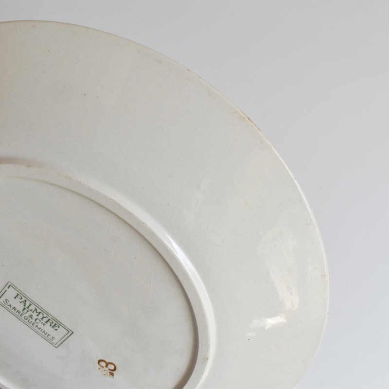 Antique Plate - U&C Sarreguemines Palmyre C