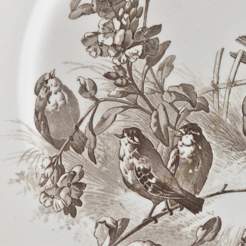 Antique Plate - Sarreguemines Printemps (Spring) A