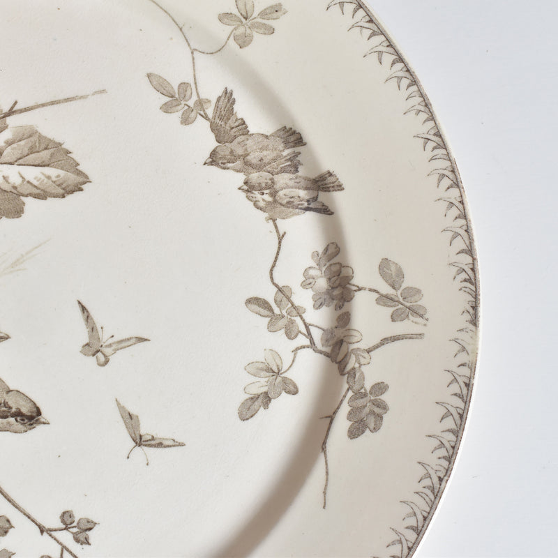 Antique plate Sarreguemines Printemps B