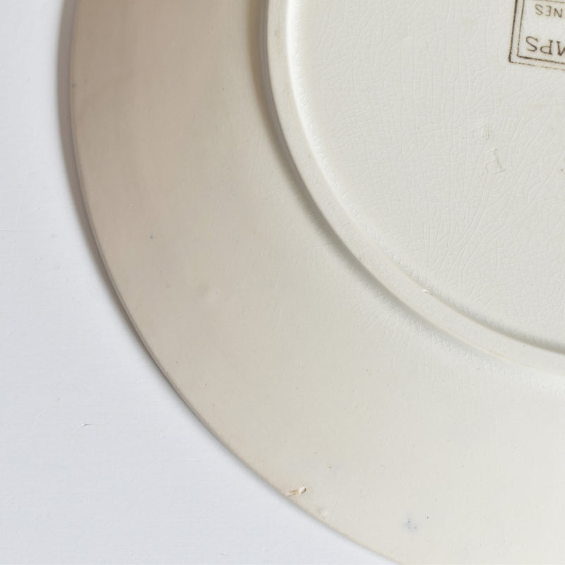 Antique plate Sarreguemines Printemps B