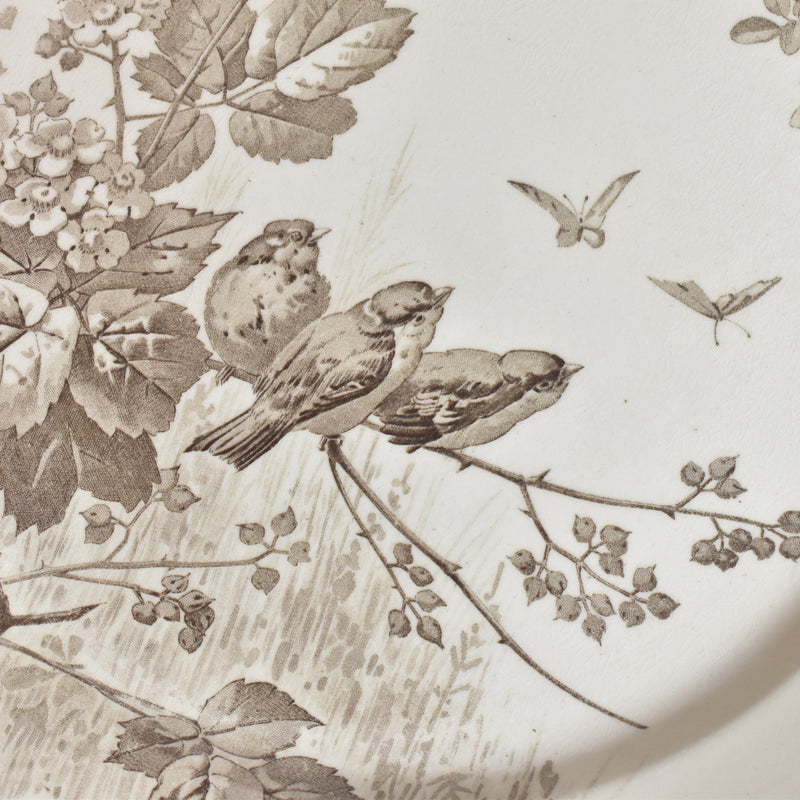 Antique plate Sarreguemines Printemps B