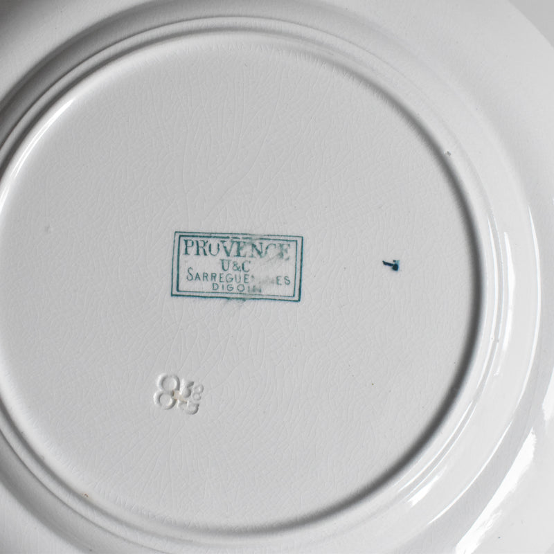 アンティークプレート U&Cサルグミンヌ Provence (プロヴァンス） E