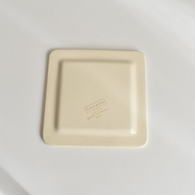 Vintage Square Plate Digoin & Sarreguemines Calvados