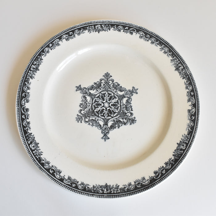 アンティークプレート Jules Vieillardボルドー Guirlande A