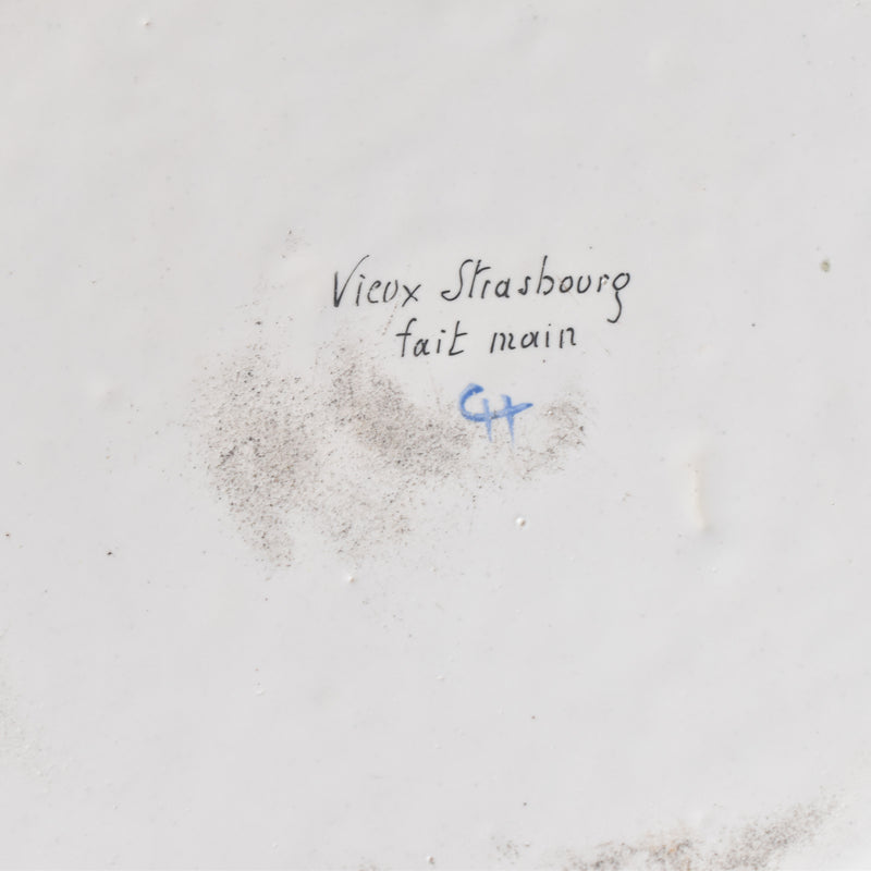 Antique Plate, Henri Chaumeix Vieux Strasbourg