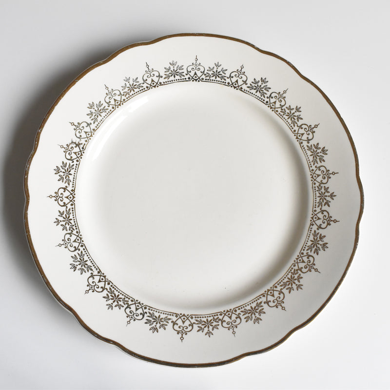 Vintage Plate Villeroy & Boch 7206 Gold B