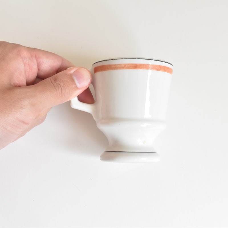 Vintage Cup Brûlot Porcelaine d'Auteuil Bistrot A