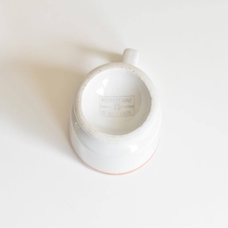 Vintage Cup BRULOT Porcelaines d'Auteuil Bistrot B