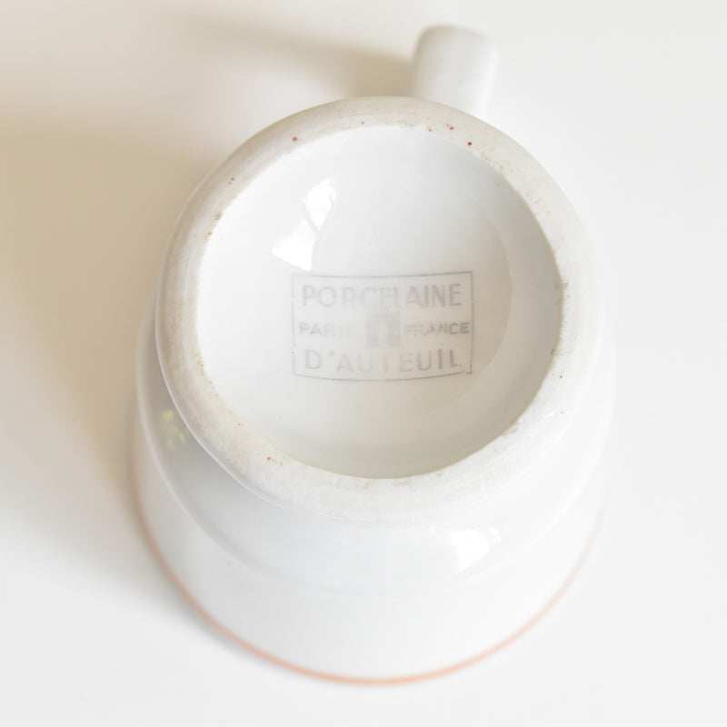 Vintage Cup BRULOT Porcelaines d'Auteuil Bistrot B