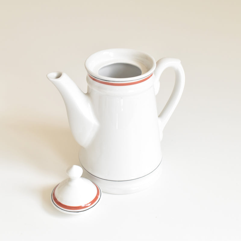 Vintage Coffee Pot, Porcelaine d'Auteuil, Bistrot