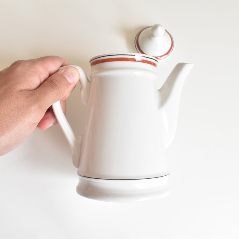 Vintage Coffee Pot, Porcelaine d'Auteuil, Bistrot