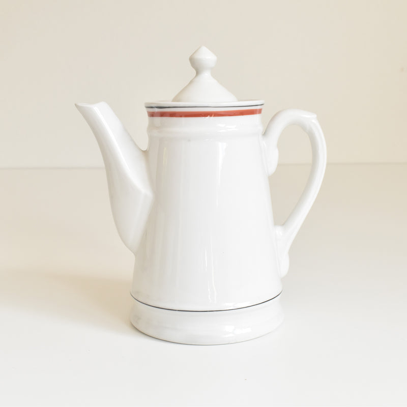 Vintage Coffee Pot, Porcelaine d'Auteuil, Bistrot