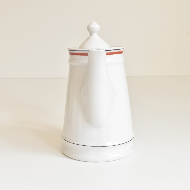 Vintage Coffee Pot, Porcelaine d'Auteuil, Bistrot