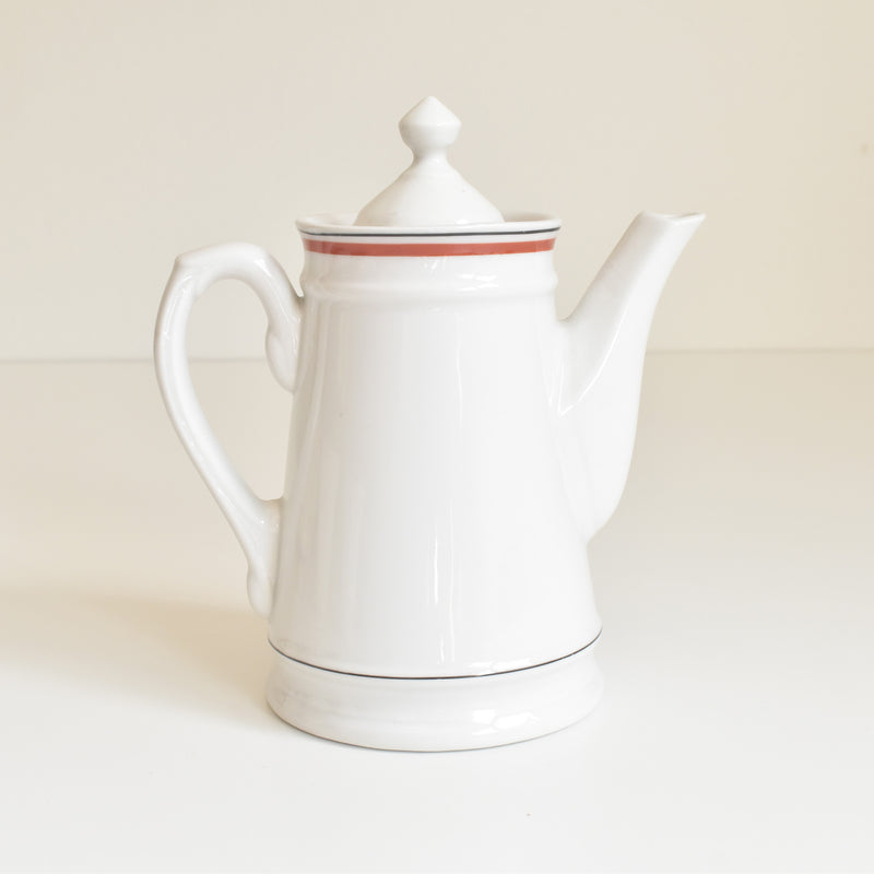 Vintage Coffee Pot, Porcelaine d'Auteuil, Bistrot