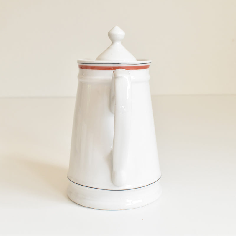 Vintage Coffee Pot, Porcelaine d'Auteuil, Bistrot