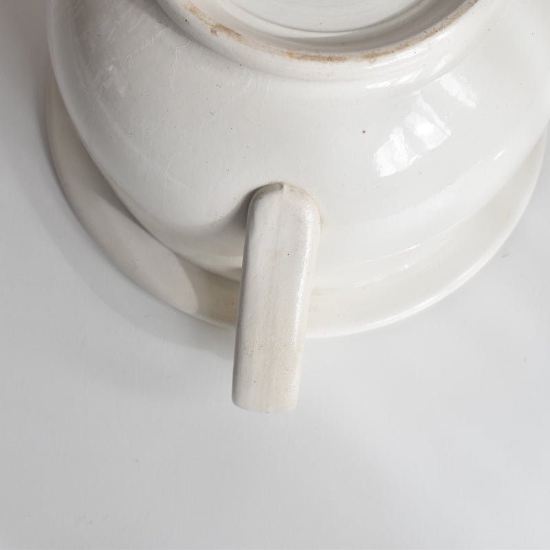 アンティークポット サンタマン ホワイト