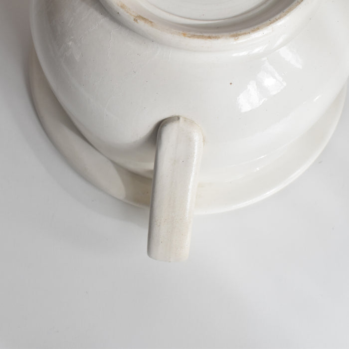 アンティークポット サンタマン ホワイト