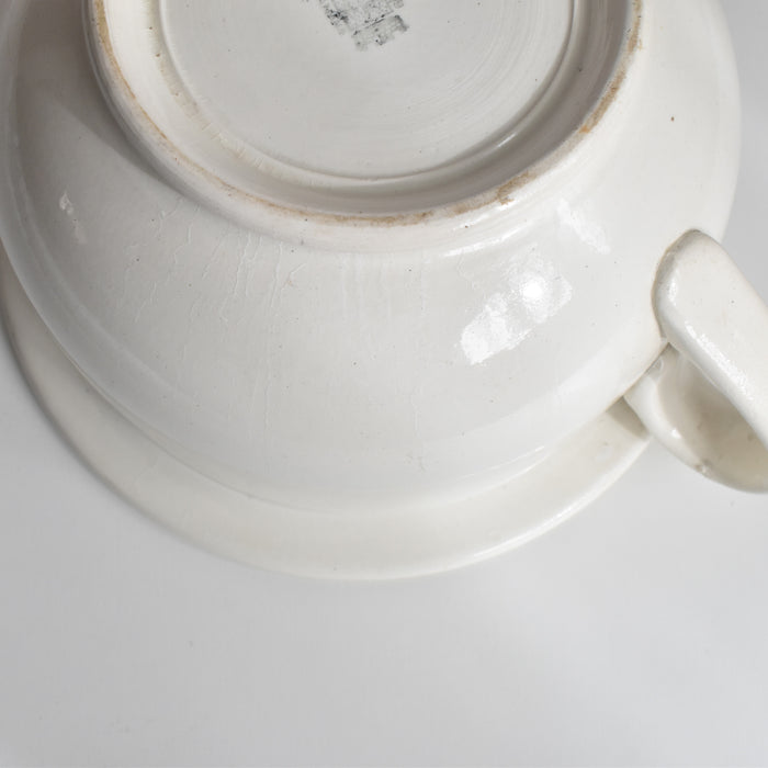 アンティークポット サンタマン ホワイト