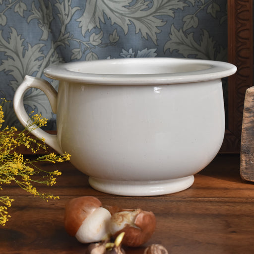 アンティークポット サンタマン ホワイト