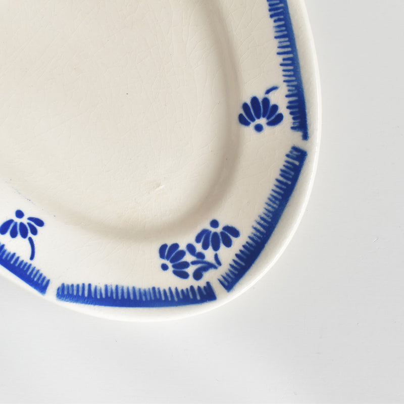 Vintage Raviere Badonviller Fleurs Bleues
