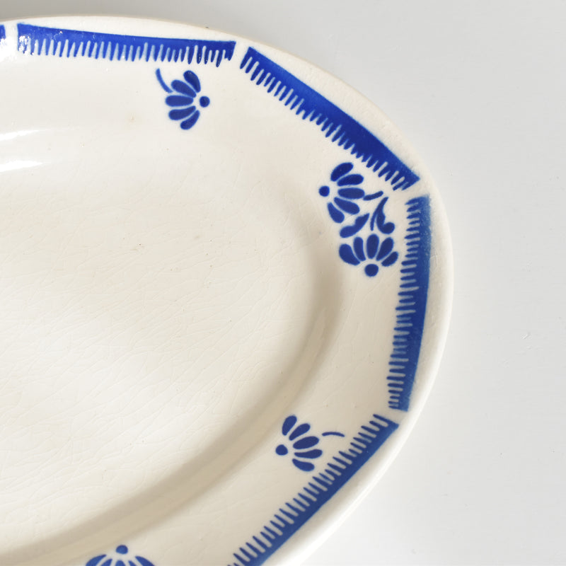Vintage Raviere Badonviller Fleurs Bleues