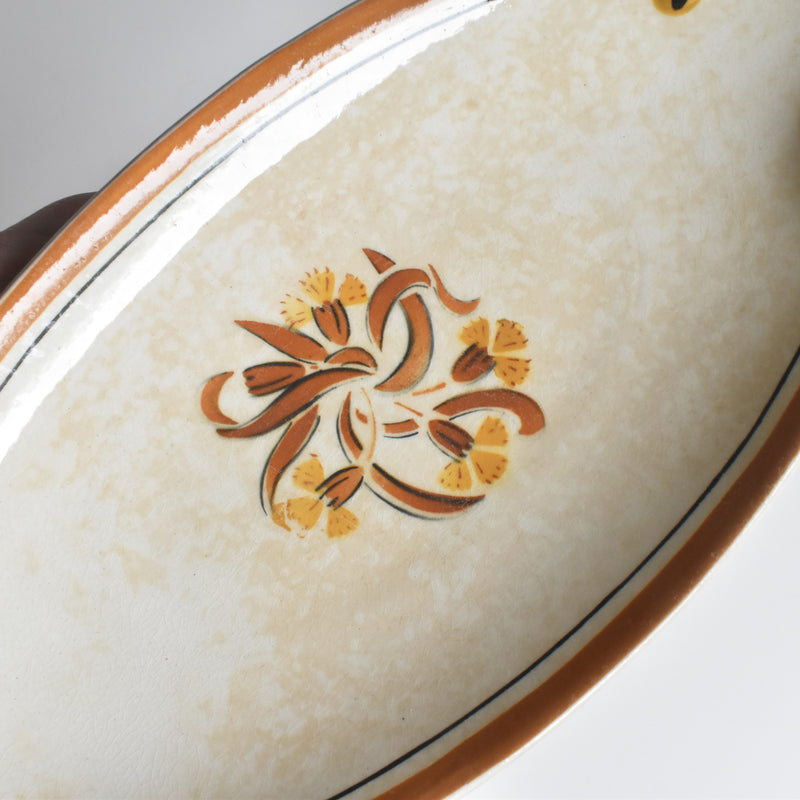 Antique ravier Creil et Montereau Oeillets A