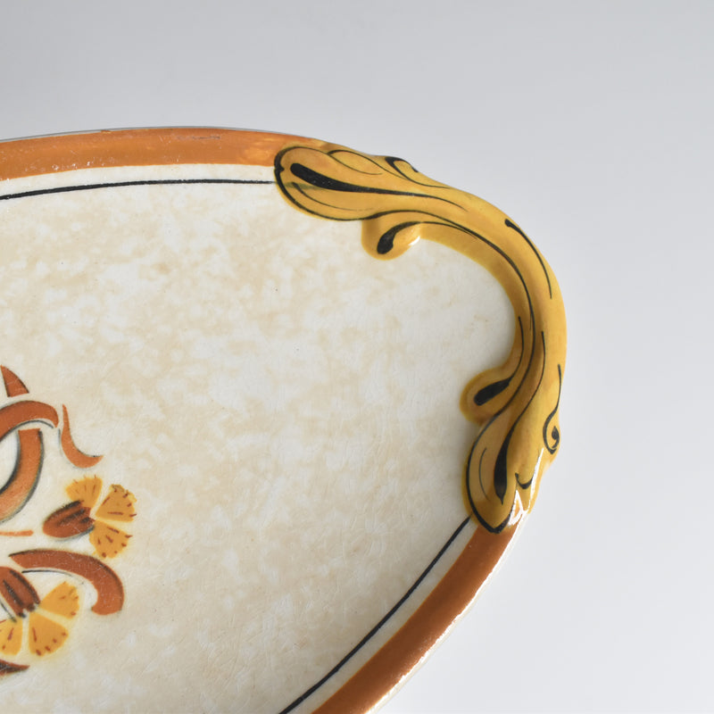 Antique ravier Creil et Montereau Oeillets A