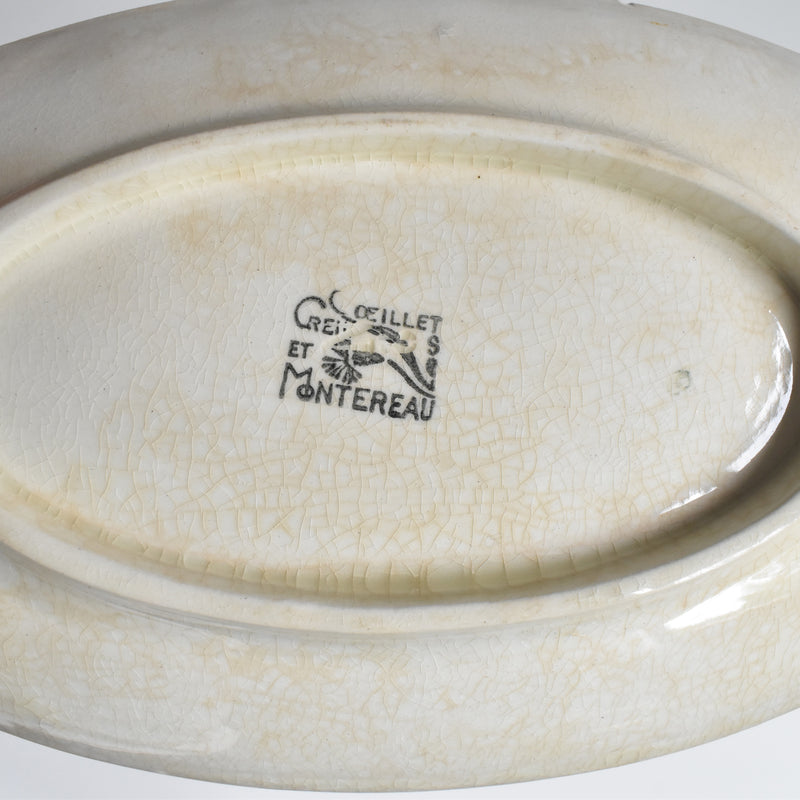 Antique Raviers Creil et Montereau Oeillets B