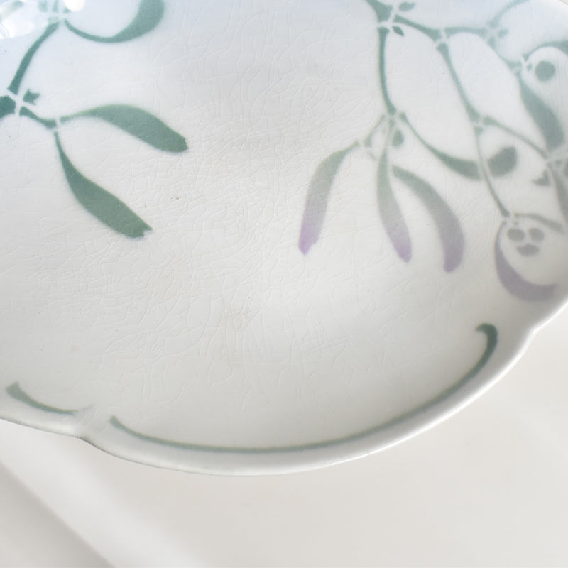 Antique Luneville GUI (Mistletoe) LACHENAL A Terrine