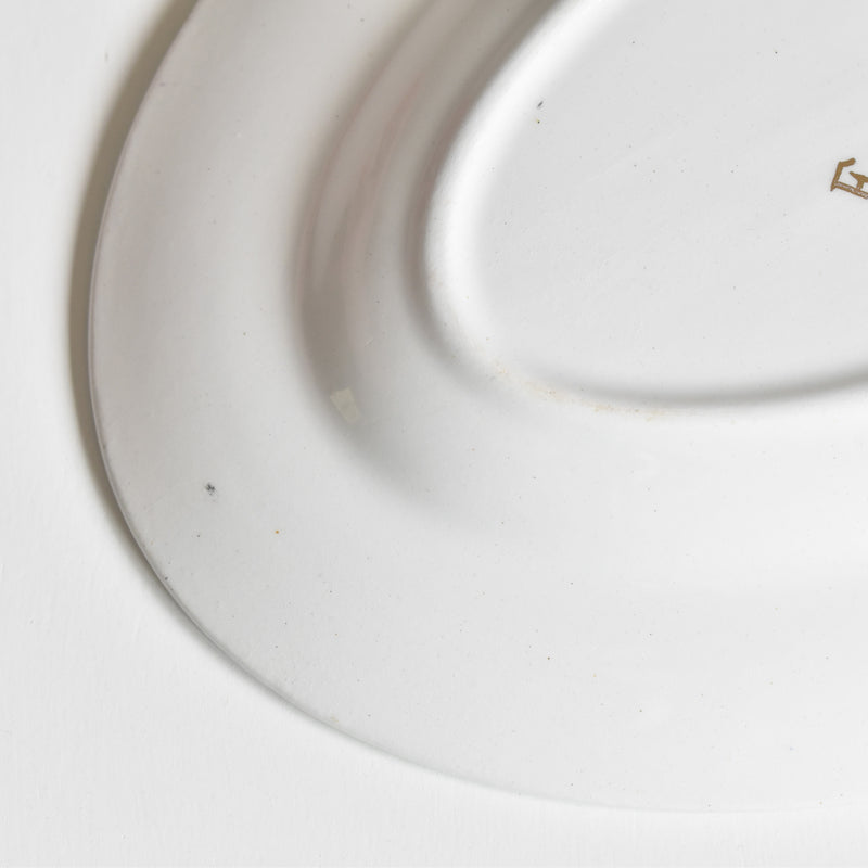 Vintage Raviere Saint-Amand Gold Flowers