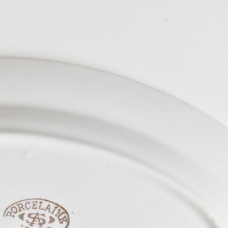 Vintage Raviere Saint-Amand Gold Flowers