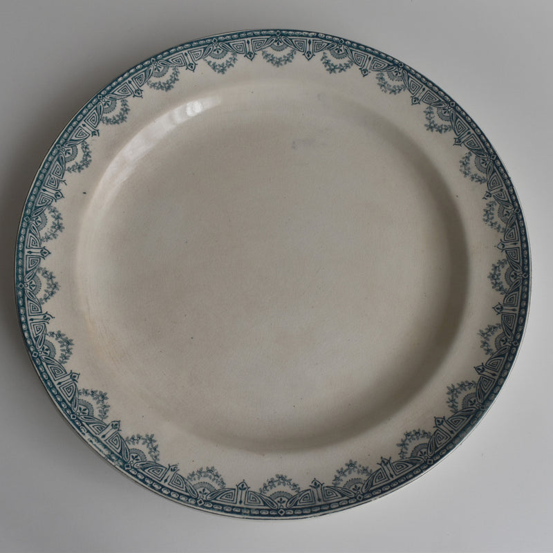 Antique Large Plate VveG Clairefontaine Récamier