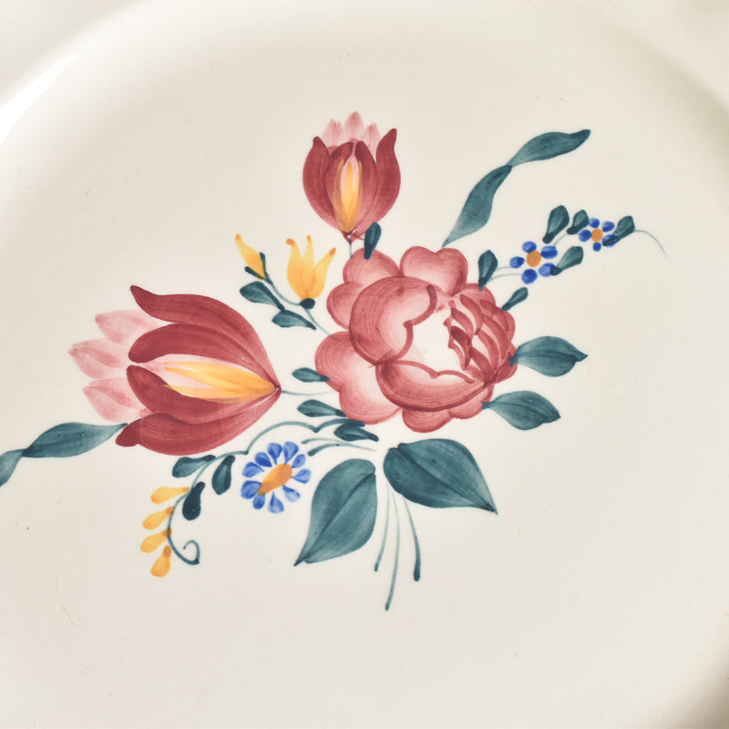 Vintage Large Plate Digoin & Sarreguemines Yann