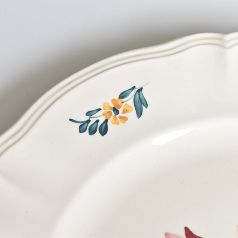 Vintage Large Plate Digoin & Sarreguemines Yann