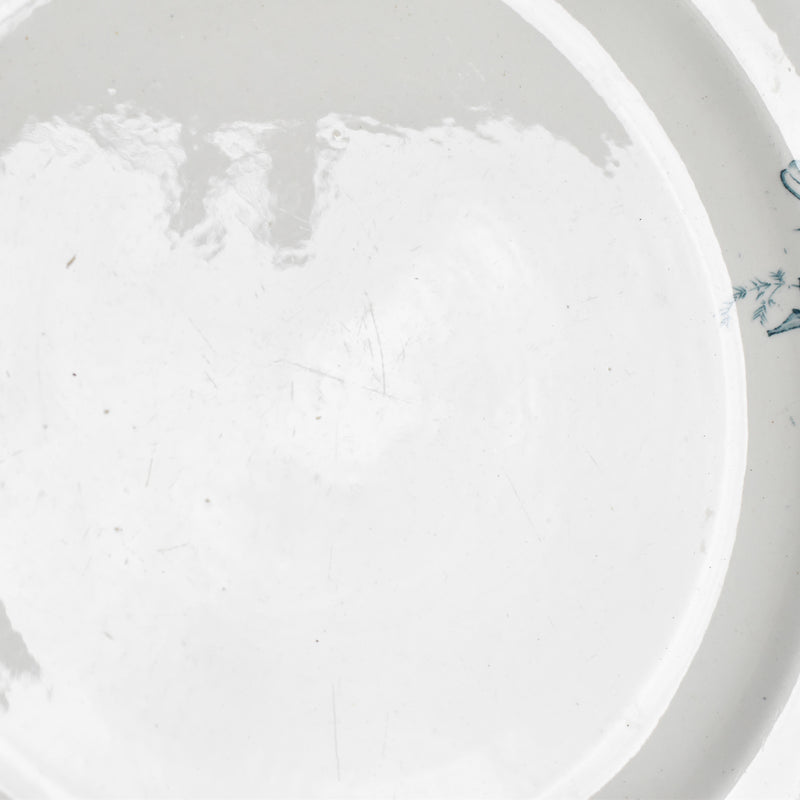 Antique Large Plate: Clairefontaine Cyclamens