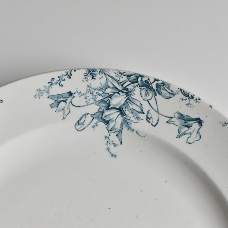 Antique Large Plate: Clairefontaine Cyclamens