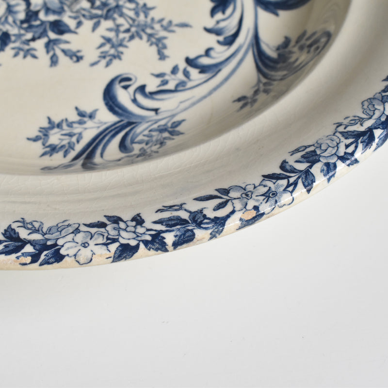 Antique Deep Plate S&G Clairefontaine Rocaille