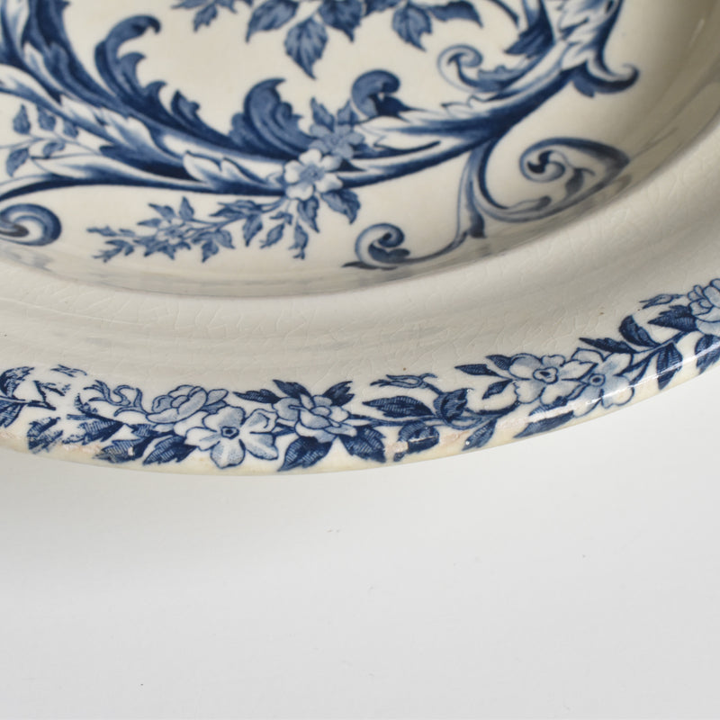 Antique Deep Plate S&G Clairefontaine Rocaille