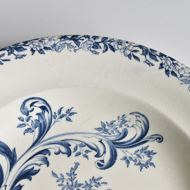 Antique Deep Plate S&G Clairefontaine Rocaille
