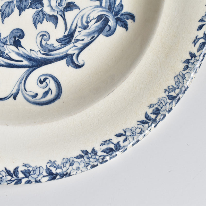 Antique Deep Plate S&G Clairefontaine Rocaille